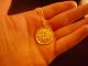 24 Karat Gp Gold Bitcoin Physical Necklace Like Casascius Lealana Titan Btc Ltc Coins: World photo 4