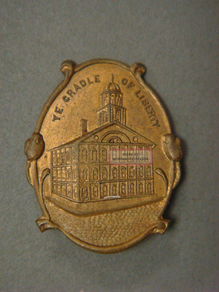 Pin - Ye Cradle Of Liberty (independence Hall Pictured) Exonumia photo