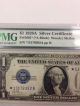 1928 A $1 Silver Certificate Fr 1601 Star Note A Block Pmg Ef 45 Epq Small Size Notes photo 1