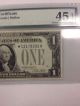 1928 A $1 Silver Certificate Fr 1601 Star Note A Block Pmg Ef 45 Epq Small Size Notes photo 4