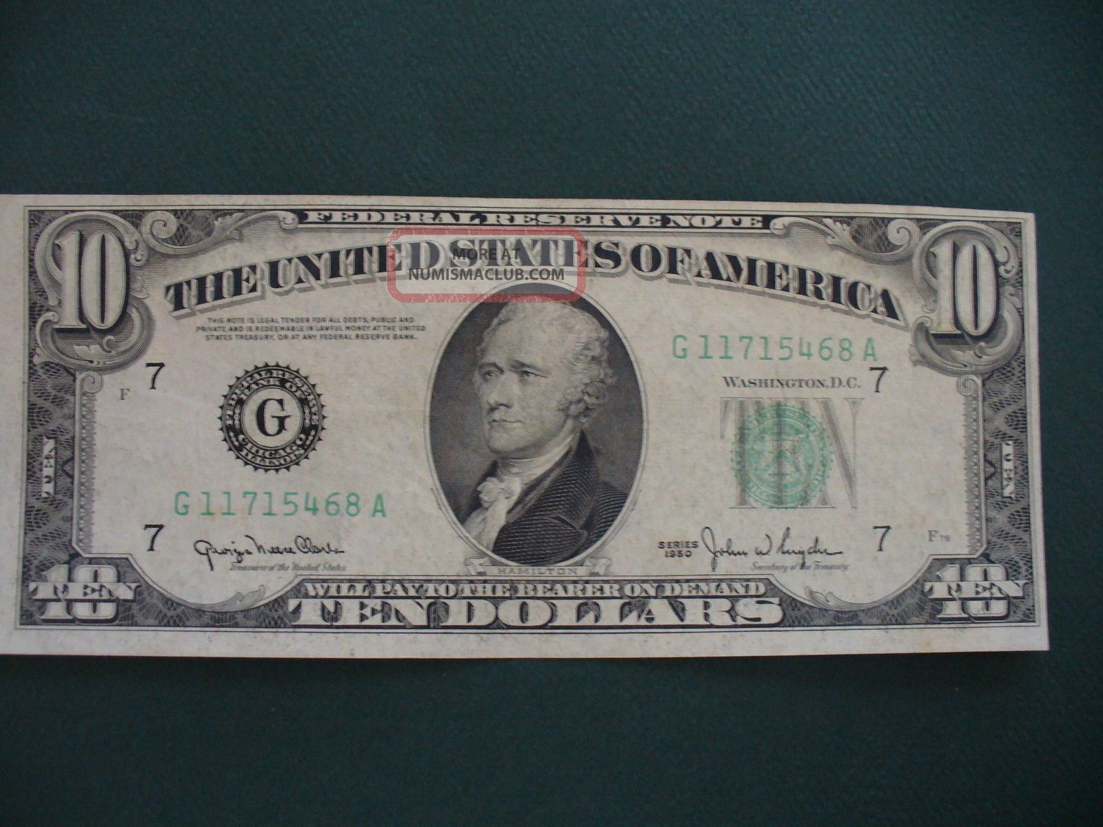 1950 - 10 Dollar - Chicago - Federal Reserve Note