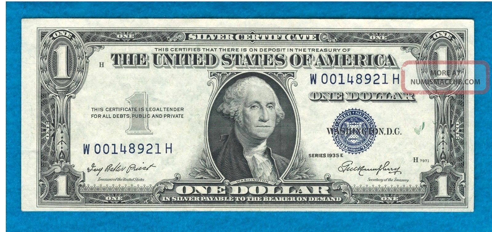 1935 E One Dollar Silver Certificate