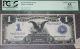 1899 Rare $1 Pcgs 55 Major Error Cut Butterfly Silver Certificate Us Bank Note Large Size Notes photo 2