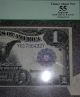 1899 Rare $1 Pcgs 55 Major Error Cut Butterfly Silver Certificate Us Bank Note Large Size Notes photo 7