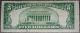 1934 Error Blue Seal $5 Silver Certificate Us Five Dollar Bank Note Mis Cut 5 Small Size Notes photo 1