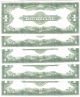 Five (5) 1923 Large Size One Dollar Bills Crisp Unc. . . .  Consecutive Numbers Large Size Notes photo 1