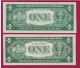 2 1935 One Dollar Silver Certificates - - - 1 Is A Star Note Small Size Notes photo 1