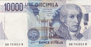 Italy: 10,  000 Lire,  3 - 9 - 1984,  P - 112b,  Volta photo