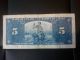 1937 Canadian $5 Banknote. . . . .  Coyne / Towers Canada photo 1