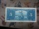 1937 Canadian $5 Banknote. . . . .  Coyne / Towers Canada photo 3