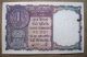 {released 1957} A.  K.  Roy (a - 9) Old 1 Rupee {a - Prefix / B - Inset} Very Scarce Note Asia photo 4