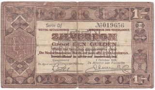 Netherlands: 1 Gulden,  1 - 10 - 1938 Silverbon,  P - 61 photo