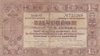 Netherlands: 1 Gulden Silverbon,  1 - 10 - 1938,  P - 61 photo
