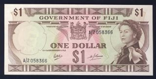 Fiji 1969 (nd) 59a $1 One Dollar Choice Au photo