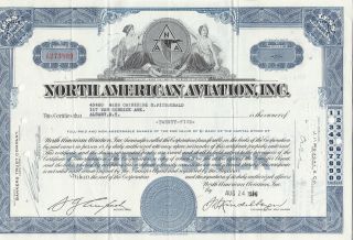 North American Aviation Stock Certificate photo