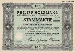 Philipp Holzmann 1933 photo