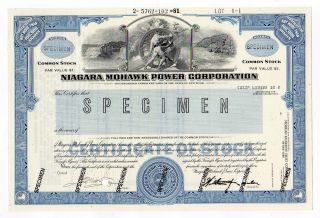 Specimen - Niagara Mohawk Power Corp.  Stock Certificate photo