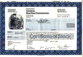 Chemical York Corporation 1982 Stock Certificate photo