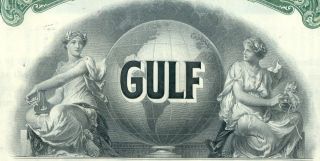 1968 Transocean Gulf Oil Company $1000 Bond Stock Certificate photo