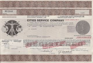 Cities Service Company. . . . . . . . .  Note Due 1989 photo