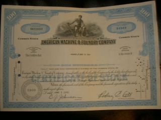 American Machine & Foundry Company 1969 photo