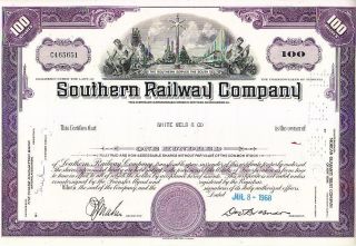 Broker Owned Stock Certificate: White Weld & Co,  Payee; Southern Railway,  Issuer photo