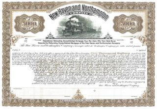 Haven And Northampton Company. . . . .  50 Year Gold Bond Due 1956 photo