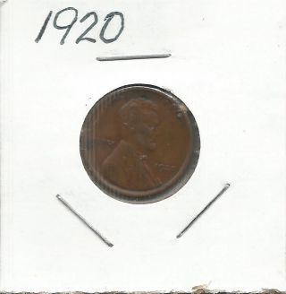 1920 Lincoln Wheat Cent photo