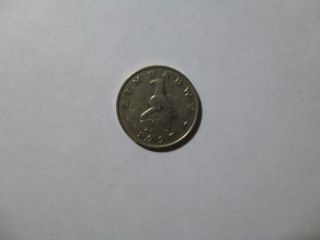 Old Zimbabwe Coin - 1997 20 Cents - Circulated photo