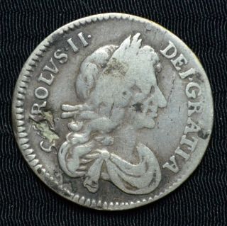 1673 Charles Ii Great Britain,  Maundy 3 Pence,  S3386 - 6b07 photo
