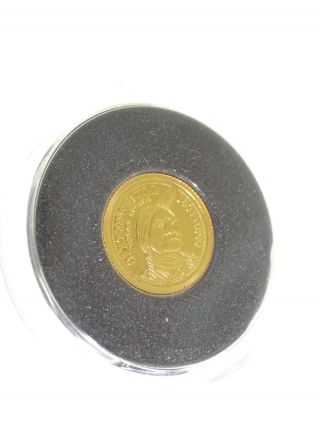 2008 Palau Sitting Bull $1.  999 Gold Coin photo