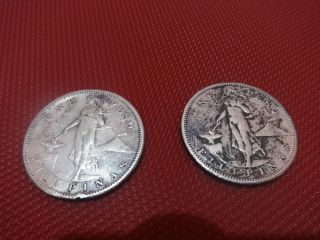 2 1908s Philippine Pesos photo