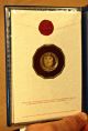 Franklin 1975 One Hundred Balboa Fine Gold Proof Coin 8.  16 Grams 900/1000 Coins: World photo 2