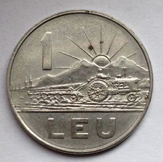 L45 Romania 1 Leu,  1966 For 1 Coin Only photo