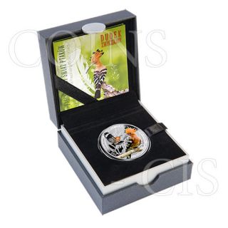 Niue 2014 1$ Hoopoe The Fascinating World Of Birds Proof Silver Coin photo