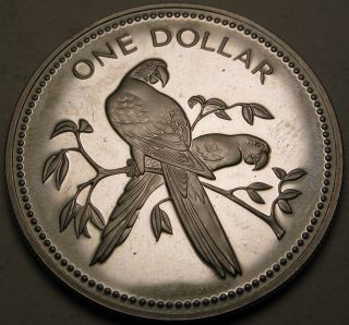 Belize 1 Dollar 1978 Fm Proof - Silver 841 photo