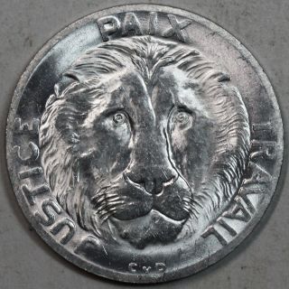 1965 Lion Congo Bu 10 Francs Large Congo Coin photo