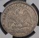 1873 - Ch M Ngc Au53 Mexico Peso Reverse Misaligned Die Error Mexico photo 1