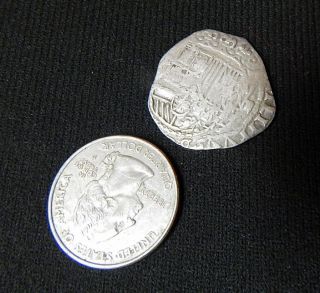 17th Century Spanish Atocha Shipwreck Reales Silver Coin Philip Iii photo