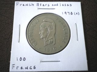 1970 French Afars And Issas 100 Francs photo