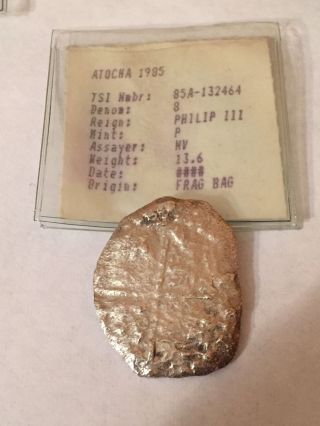 Atocha Shipwreck Coin - 8 Reale   Sh9 photo
