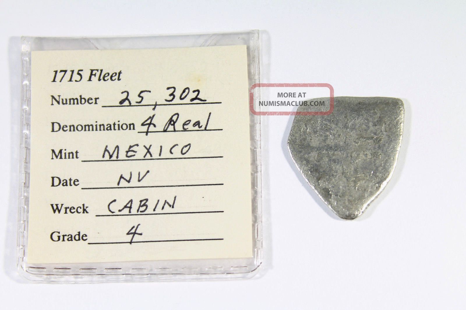 1715 Spanish Fleet Cabin Shipwreck Treasure Coin Mel Fisher Silver 4 ...