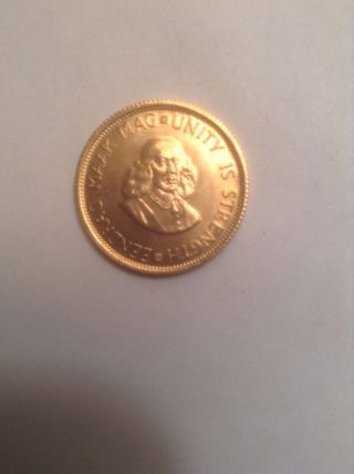 1979 South African Two Rand (2r) Gold Coin photo