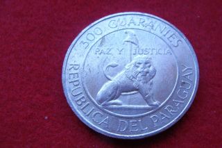 Paraguay 1968 300 Guaranies Silver Coin - Uncirculated photo