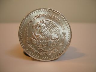 1985 Mexico,  Libertad,  1 Oz.  999 Pure Silver 1 Onza Pura Plata Coin photo