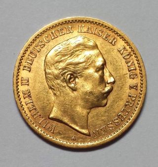1907 - A Germany 10 Mark Gold 1c Start.  1152 Agw photo