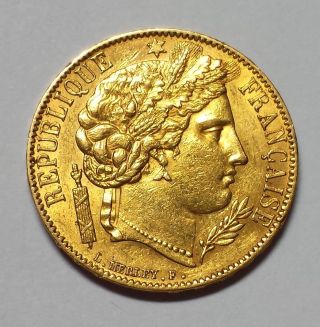 1850 - A France 20 Franc Gold 1c Start photo