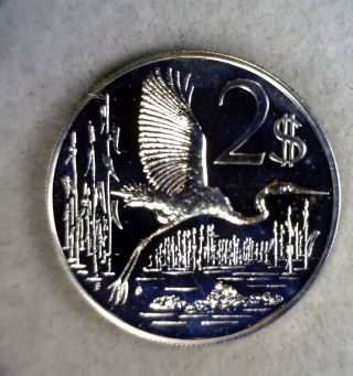 Cayman Islands $2 Dollars 1972 Silver Coin (stock 0071) photo
