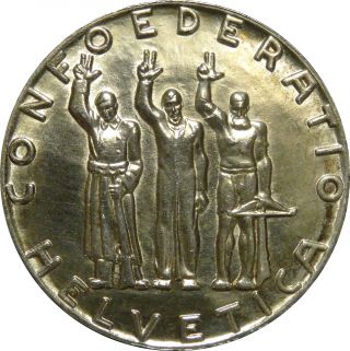 Switzerland 1941 5 Francs,  Commemorative Coin,  Key Date,  [0080] photo