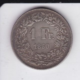 1 Franc 1850 Switzerland photo